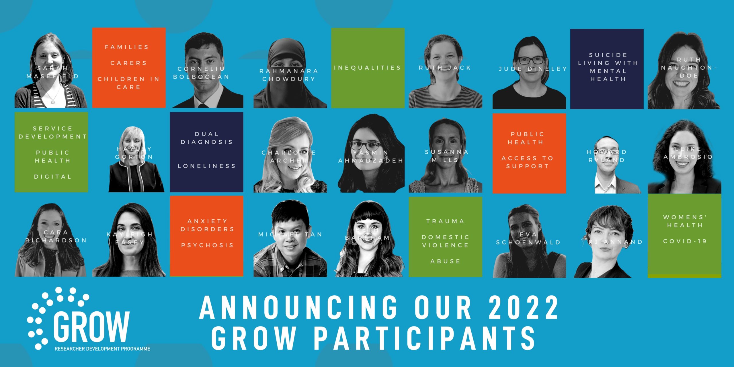 Announcing our 2022 GROW programme participants