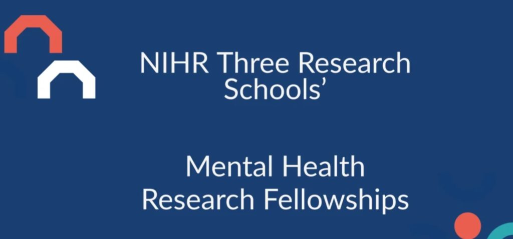 Mental health research fellowships – NIHR 3 Schools
