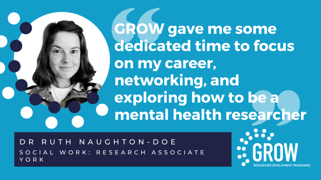How can GROW help me develop my career in mental health research?