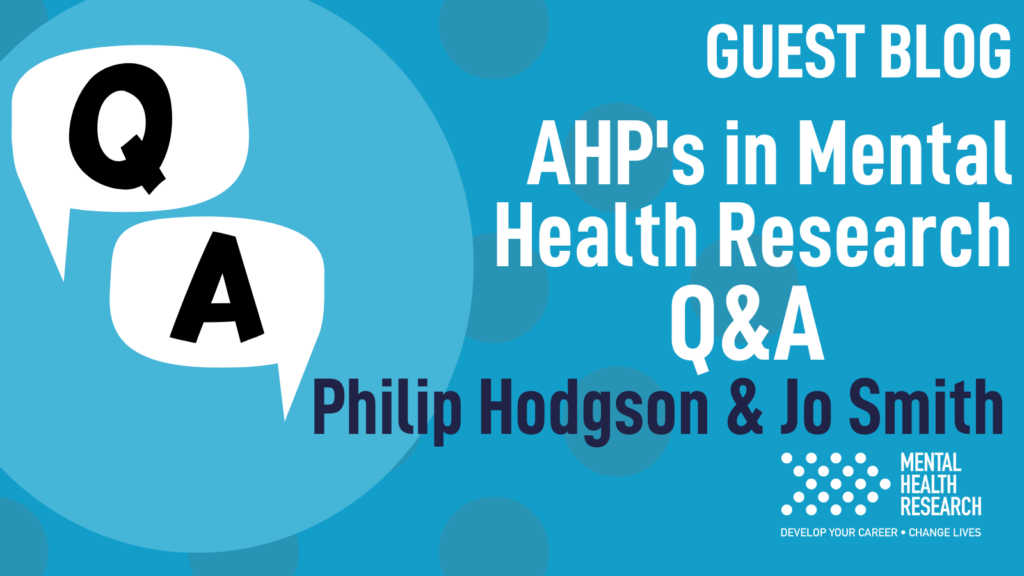 AHPs in mental health research – Q&A