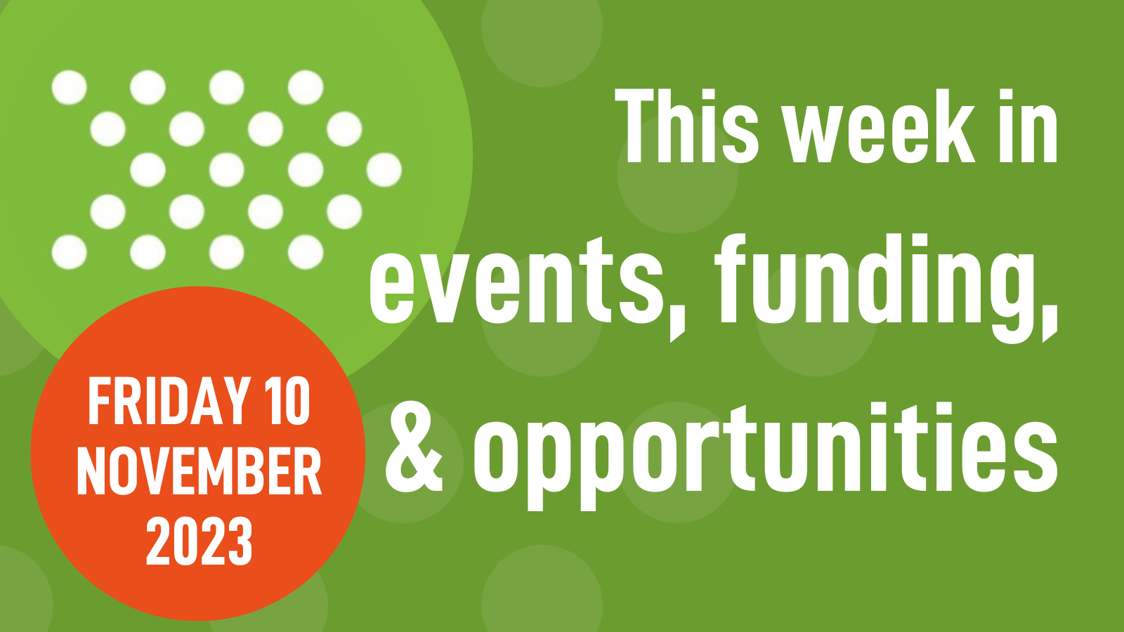 Weekly roundup 10/11/23: events, funding, & opportunities in mental health research