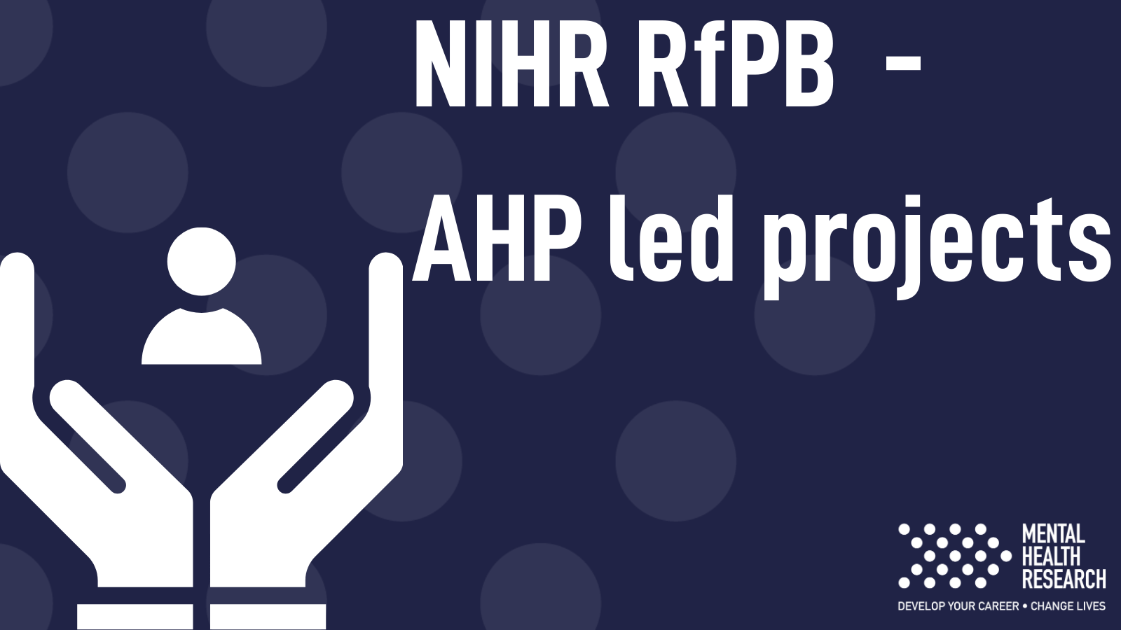 NIHR RfPB call for AHP led projects