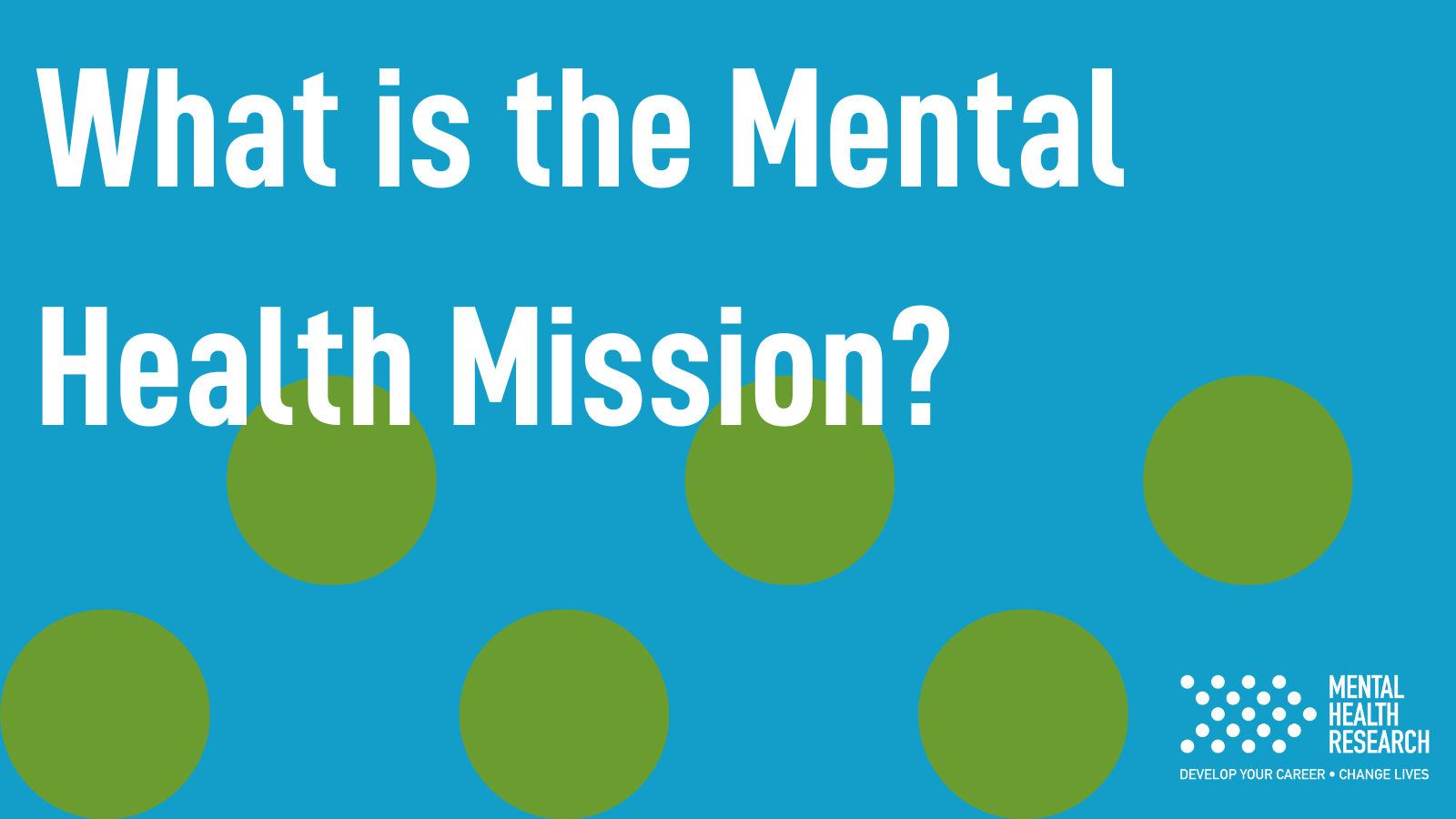 NIHR Mental Health Mission – what you need to know