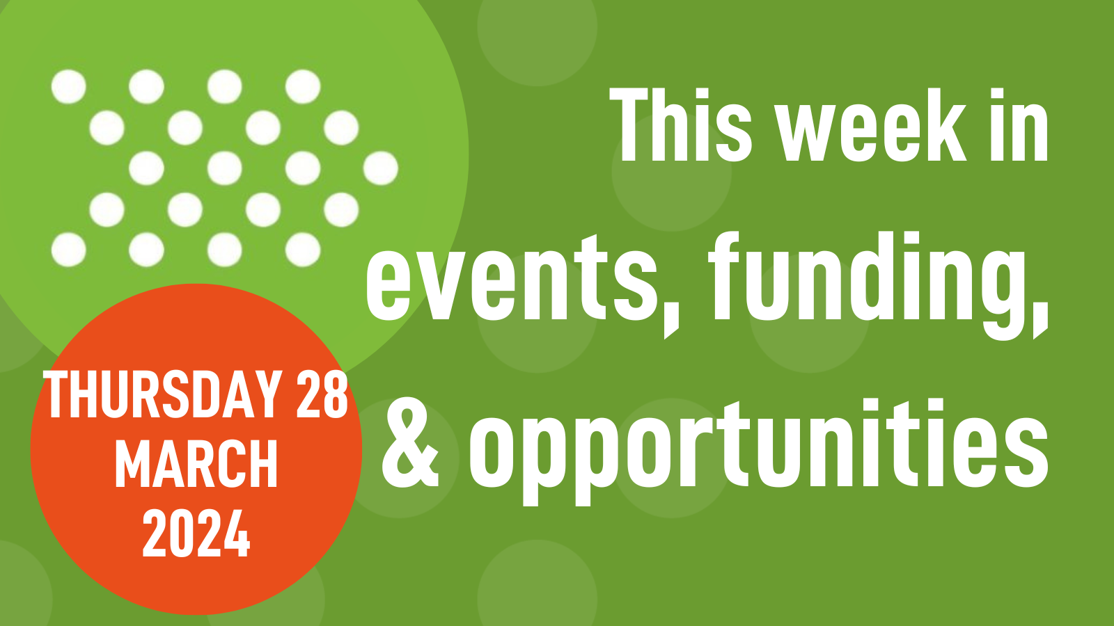 Weekly roundup 28/03/24: events, funding, & opportunities in mental health research