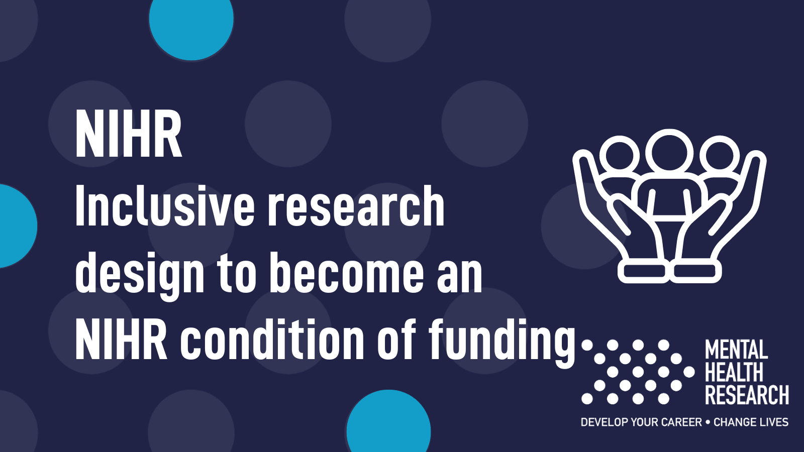 Inclusive research design to become an NIHR condition of funding