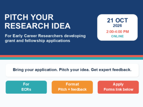 Early Career Researcher (ECR) Grant & Fellowship Pitch Event